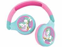 Lexibook HPBT010UNI Einhorn 2-in-1-Bluetooth-Kopfhörer für Kinder-Stereo...