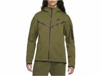 Nike Herren Hooded Full Zip Ls Top Sportswear Tech Fleece, Rough Green/Black,