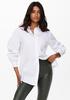 ONLY Damen Oversized Basic Hemd Bluse | Langarm Business Tunika Shirt | Classic