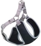 Nobby Geschirr Black Mesh Reflect, grau L: 41-46 cm + 42 cm, B: 10 mm, 1 St&uuml;ck