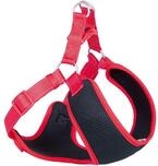 Nobby Geschirr Black Mesh Reflect, rot L: 33-41 cm + 37 cm, B: 10 mm, 1 St&uuml;ck