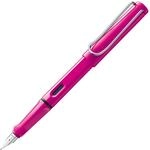 Lamy safari pink F&uuml;ller - F&uuml;llhalter mit ergonomischem Griff & polierter Stahlfeder
