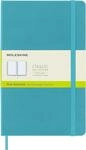 Moleskine Classic Notizbuch, Wei&szlig;es Papier, Harter Einband und Gummibandverschluss,