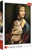 Trefl 10663 Mona Lisa mit Katze 1000 Teile, Premium Quality, für Erwachsene und