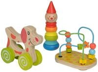 Eichhorn - 100003750 -Lernspielset,Geschenkset, 3 teilig,bestehend aus Steckfigur