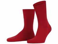 FALKE Unisex Socken Run U SO Baumwolle einfarbig 1 Paar, Rot (Fire 8150), 42-43
