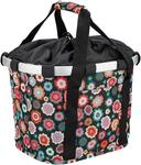 KLICKfix Unisex &ndash; Erwachsene Happy Flowers Fahrradkorb, Bunt, 15 Liter