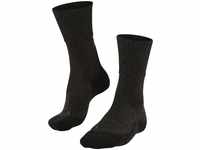 FALKE Damen Wandersocken TK1 Adventure Wool W SO Wolle antiblasen dick 1 Paar, Grau