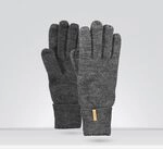 Barts Damen Fine Knitted Glove Handschuhe, Grau (DARK HEATHER 0019), Small
