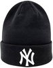 New Era Wintermütze Beanie - Cuff New York Yankees schwarz