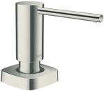hansgrohe Sp&uuml;lmittel-/ Lotionspender K&uuml;chenzubeh&ouml;r (Accessoire, eckig) Edelstahl