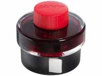 Lamy T 52 Tinte 829 Tintenglas in der Farbe Rot mit Tintensammelbecken und