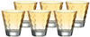 LEONARDO HOME 025897 Trinkglas OPTIC 6er-Set 215 ml apricot, Glas, Gelb