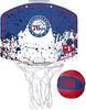 Wilson Mini-Basketballkorb NBA TEAM MINI HOOP, PHILADELPHIA 76ERS, Kunststoff