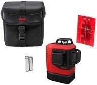 Leica Lino L6Rs &ndash; 3x360 Grad Linienlaser in Tasche (roter Laser, Arbeitsbereich: 25