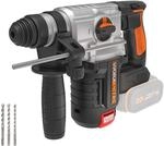 WORX NITRO WX380.9 Akku-Bohrhammer 20V - zum Bohren, Hammerbohren & Mei&szlig;eln -
