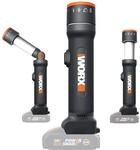 WORX WX027.9 LED Lampe 4-in-1 - aufladbare Multifunktions-Lampe - 20V - 120-510 Lumen