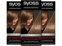 Syoss Color Coloration 6_8 Dunkelblond Stufe 3 (3 x 115 ml), permanente...