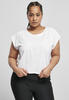 Urban Classics Damen TB4379-Ladies Organic Short Tee T-Shirt, White, M