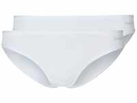 Skiny Damen Advantage Micro Rio 2er Pack Brazilian Slip, Weiß (White 0500),