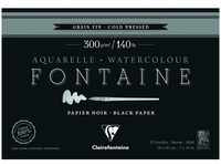 Clairefontaine 975302C - Malblock Fontaine verleimt mit 20 Blatt, feine Körnung