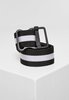 Urban Classics Unisex Easy Belt with Stripes Gürtel, Black/White, S/M