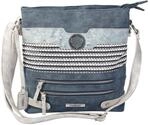 Rieker H1346-16 Damen Umh&auml;ngetasche Synthetik blau/silber