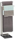 Relaxdays Handtuchhalter PIERRE, Handtuchstange freistehend, Handtuchst&auml;nder Marmor,