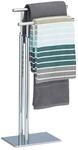 Relaxdays Handtuchhalter stehend PAGNONI, Handtuchst&auml;nder 2-armig, HBT 78 x 46...