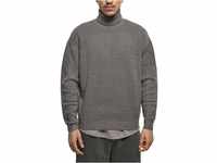 Urban Classics Herren TB4496-Oversized Roll Neck Sweater Sweatshirt, Asphalt,...