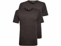 G-STAR RAW Herren Basic T-Shirt 2-Pack, Schwarz (black D07205-124-990), XXL