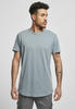 Urban Classics Herren Shaped Long Tee T-Shirt, Dustyblue, 5XL