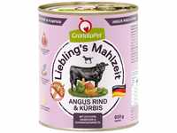 GranataPet Liebling's Mahlzeit Angus Rind & Kürbis, 6 x 800 g, Nassfutter für