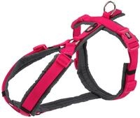 TRIXIE Premium Trekking Geschirr, M: 53&ndash;64 cm/20 mm, Fuchsia/Grafit