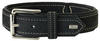 HUNTER HUNTING Hundehalsband, Leder, Nubuk, robust, weich, 50 (M), schwarz
