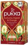 Pukka Bio Kr&auml;utertee Kurkuma & Ingwer Orange, 20 Teebeutel | F&uuml;r Ihr...