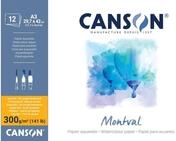 Canson Montval Block einseitiggeleimt, DIN A3, 12 Blatt, 300 g/m&sup2;