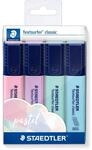 STAEDTLER Textsurfer Classic 364 Textmarker &ndash; 4er, Vintage-Farben | Gro&szlig;er