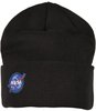 Mister Tee Unisex NASA Embroidery Beanie one Size Black