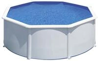 Gre Rundes Stahlpool Fidji Blanco mit Sandfilter 300x120 cm