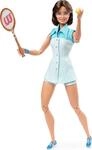 Barbie GHT85 - Sammelpuppe Billie Jean King aus der Inspiring Women-Serie, ca. 30cm,