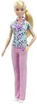 Barbie Karriere-Puppe Krankenschwester mit Stethoskop | Blonde Modepuppe mit