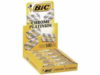 BIC Rasierklingen, 100 Stück, Chrome Platinum, für jeden Rasierhobel,