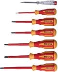Connex COX336207 Elektriker-Schraubendreher-Satz VDE, 2-Komponenten-Griffe,...