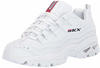 Skechers Damen Energy Timeless Vision Sneaker, White Leather/Red & Navy Trim,...