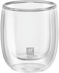 ZWILLING Sorrento Doppelwandige Espresso-Gl&auml;ser, 2x80 ml, Borosilikatglas,