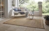 NORTHRUGS In- und Outdoor Teppich Limonero 80x150 cm &ndash; Flachgewebe Sisal-Look