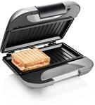 Princess Sandwich Maker DeLuxe in Mattoptik, 22x12cm Bratfl&auml;che, 750 Watt,...