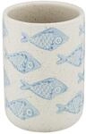 WENKO Zahnputzbecher Aquamarin, hochwertiger Zahnb&uuml;rstenhalter f&uuml;r...