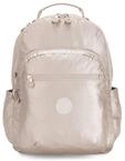 Kipling SEOUL Gro&szlig;er Rucksack, Metallic Glow (Silber)